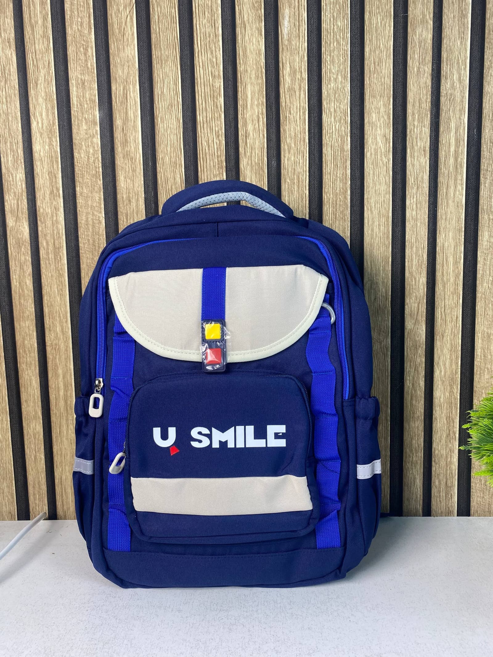 Sac à Dos Scolaire pour Enfnats U-Smile Bleu et Blanc SACKDS09BB - حقيبة مدرسية للأطفال - Sac à dos et Mode - صورة حقيقية 3