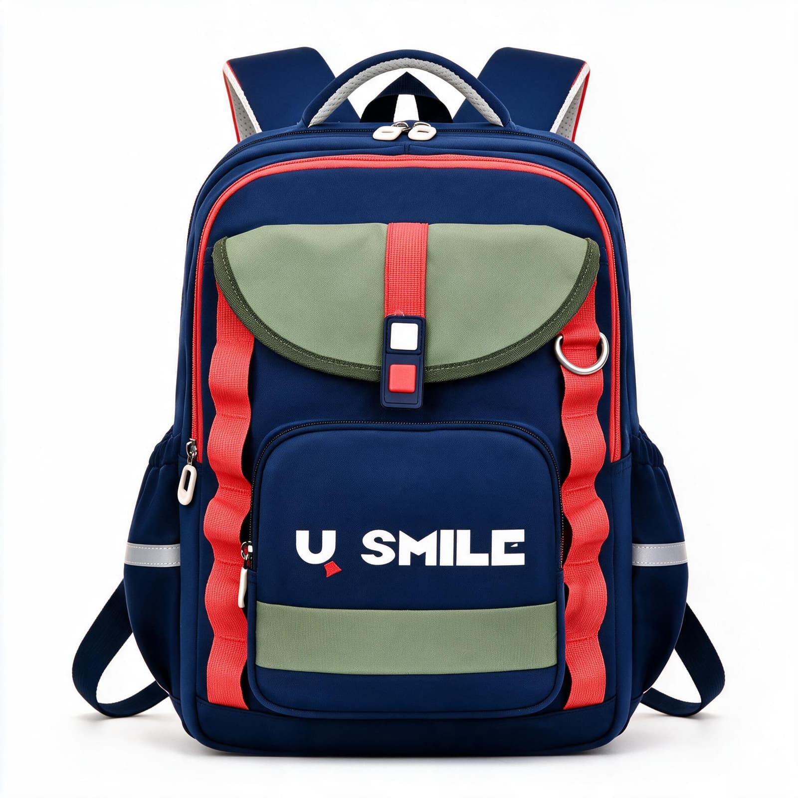 Sac à Dos Scolaire pour Enfnats U-Smile Bleu et Vert SACKDS09BV - حقيبة مدرسية للأطفال - Sac à dos et Mode - صورة 1