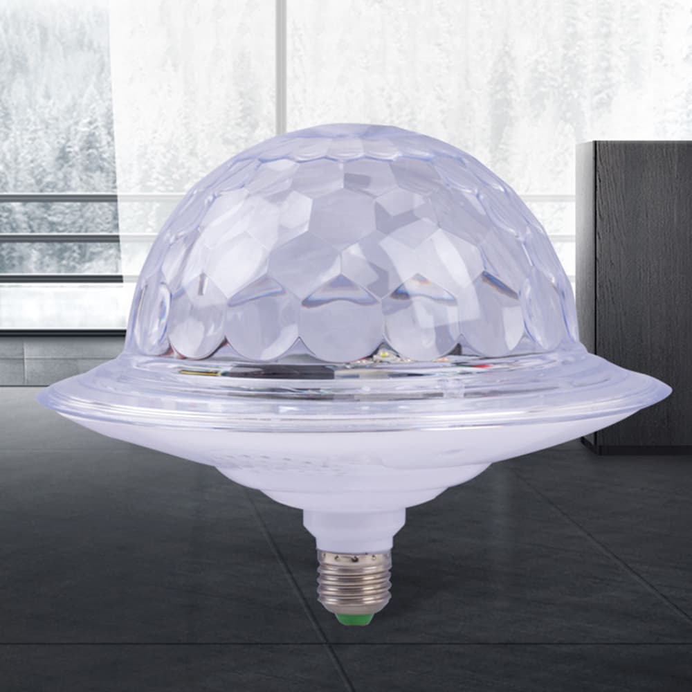 Boule Magique en Cristal UFO Musique Bluetooth LED RGB E27 - Électronique - صورة 3