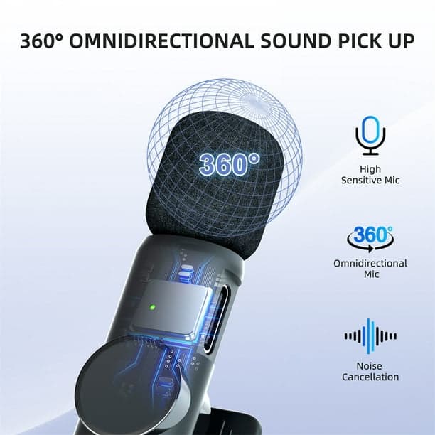 K11 Microphone-cravate sans fil Recording Audio Video Androïd / iPhone - Électronique - صورة 4