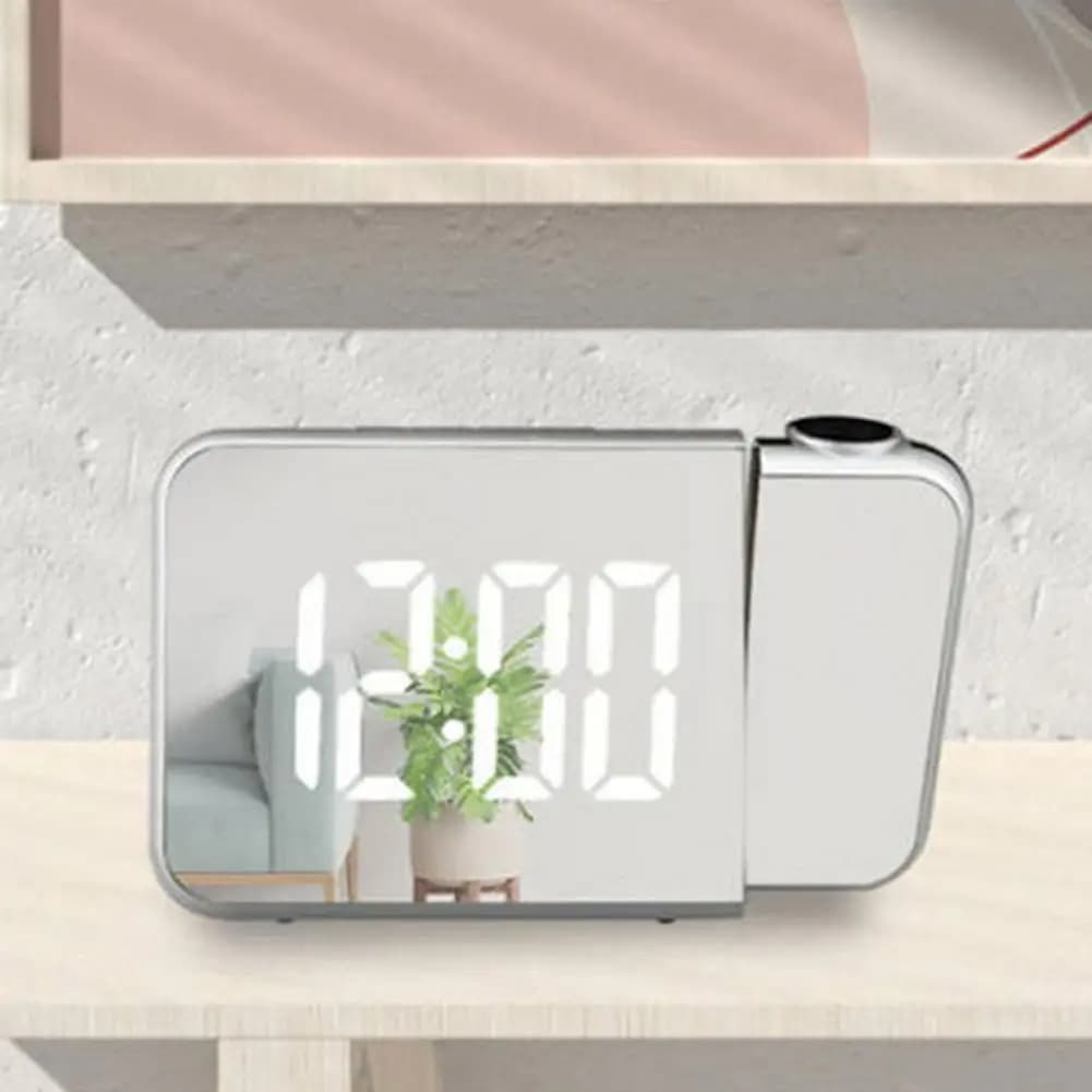 Réveil numérique intelligent avec projecteur 180° TempéRature USB , Snooze DS-8590L - Électronique - صورة 4