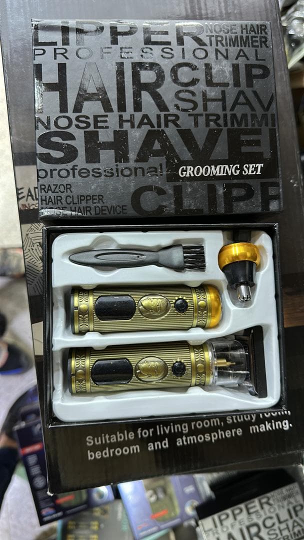 Ensemble de rasoir électrique pour hommes, tondeuse pour barbe et nez, chargeur USB, avec écran LCD - Soins et Beauté - صورة حقيقية 17