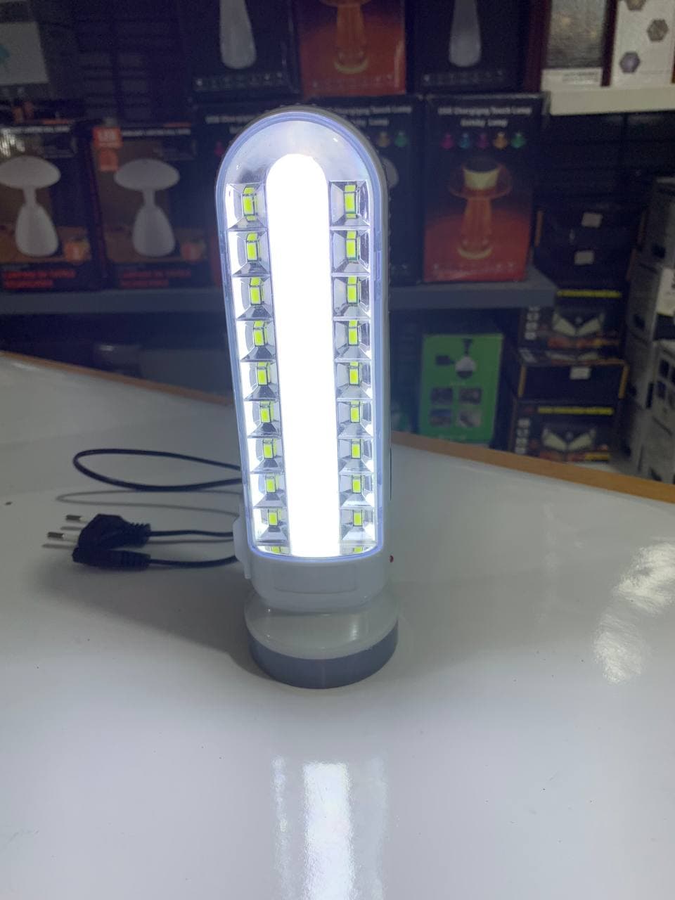 lampe et Torche solar rechargeable USB SH-189-2 - Camping et Randonnée - صورة حقيقية 8