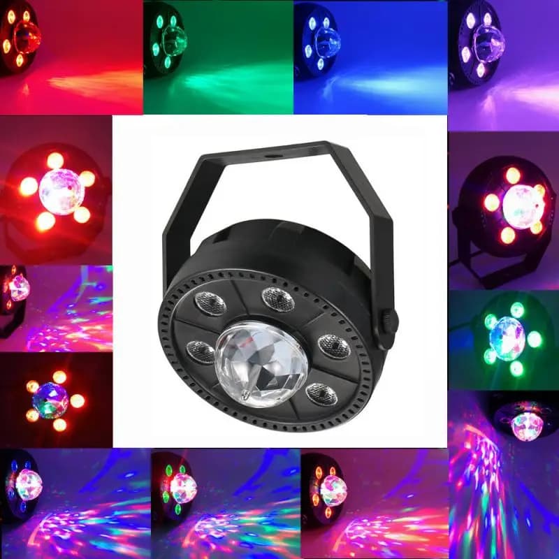 Projecteur jeux de lumiere RGB Laser rotatif 6en1 effets Stroboscope - Électronique - صورة 4