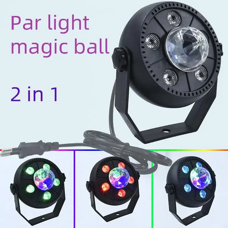 Projecteur jeux de lumiere RGB Laser rotatif 6en1 effets Stroboscope - Électronique - صورة 6