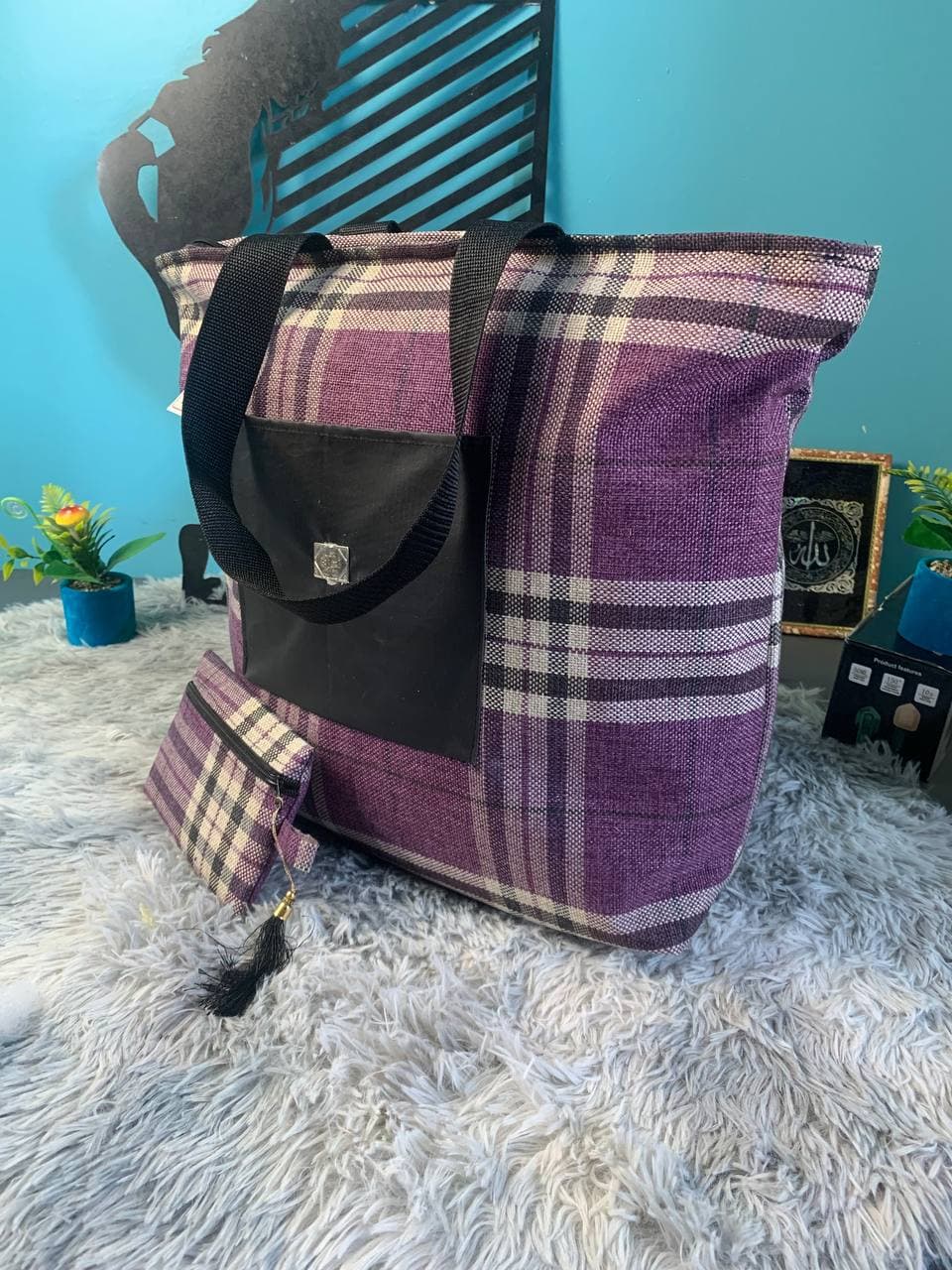 Sac à main burberry Grande capacité avec un portefeuille pour femme - Sac à dos et Mode - صورة 2