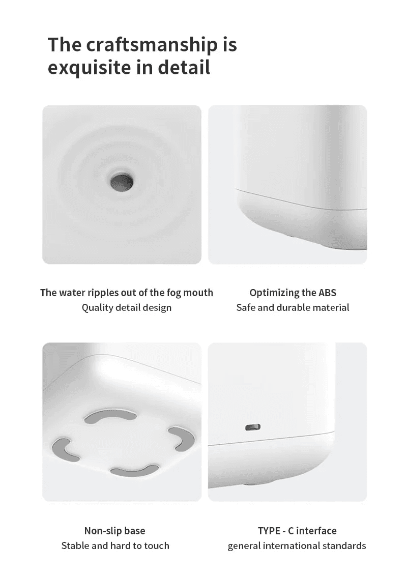 Réveil et Humidificateur d’air gouttelettes d’eau Anti-gravité 800ml - Décoration - صورة 10