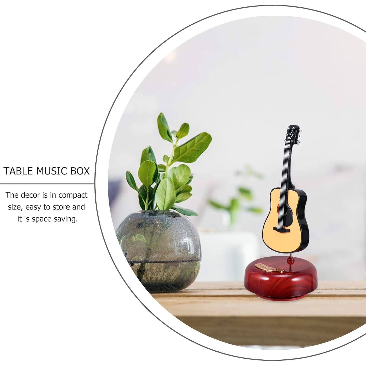 Mini instrument de musique rétro GUITARE, boîte à musique Décoration - Décoration - صورة 11