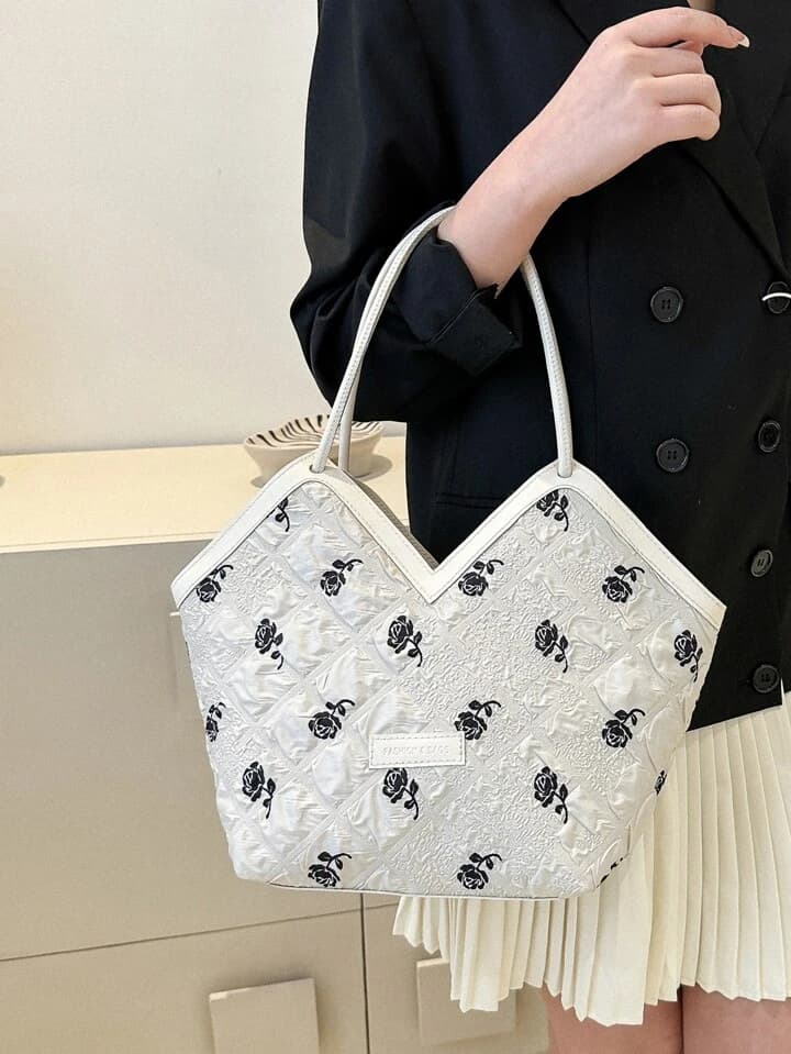 Sac à main pour femme motif a fleur - Sac à dos et Mode - صورة 2