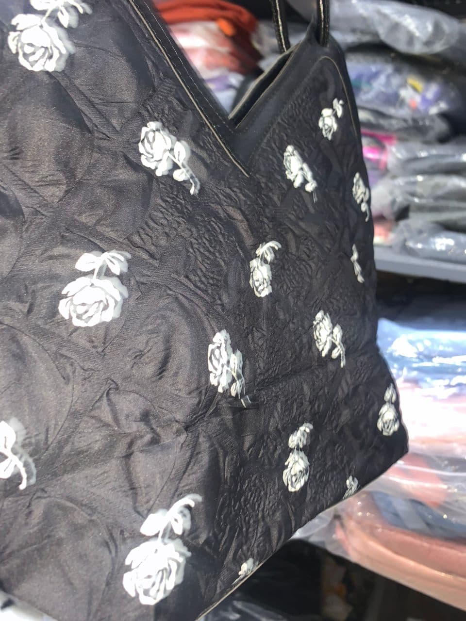 Sac à main pour femme motif a fleur - Sac à dos et Mode - صورة حقيقية 8