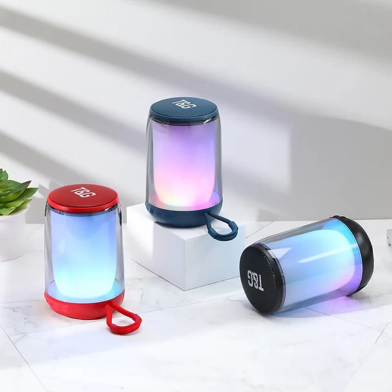 T&G Haut-parleur Bluetooth 5.3 à pulsation d'ambiance LED RGB - Électronique - صورة 3