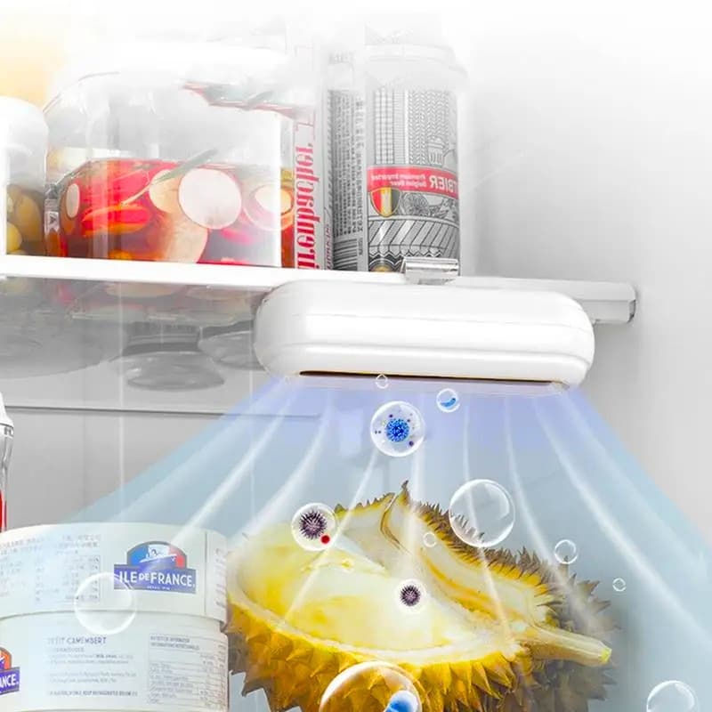 Purificateur d'air pour réfrigérateur et stérilisateur , désodorisant , garde les aliments et la fraîcheur منقي ومعقم هواء الثلاجة، ومزيل الروائح الكريهة، ويحافظ على الطعام طازجًا - Cuisine - صورة 2