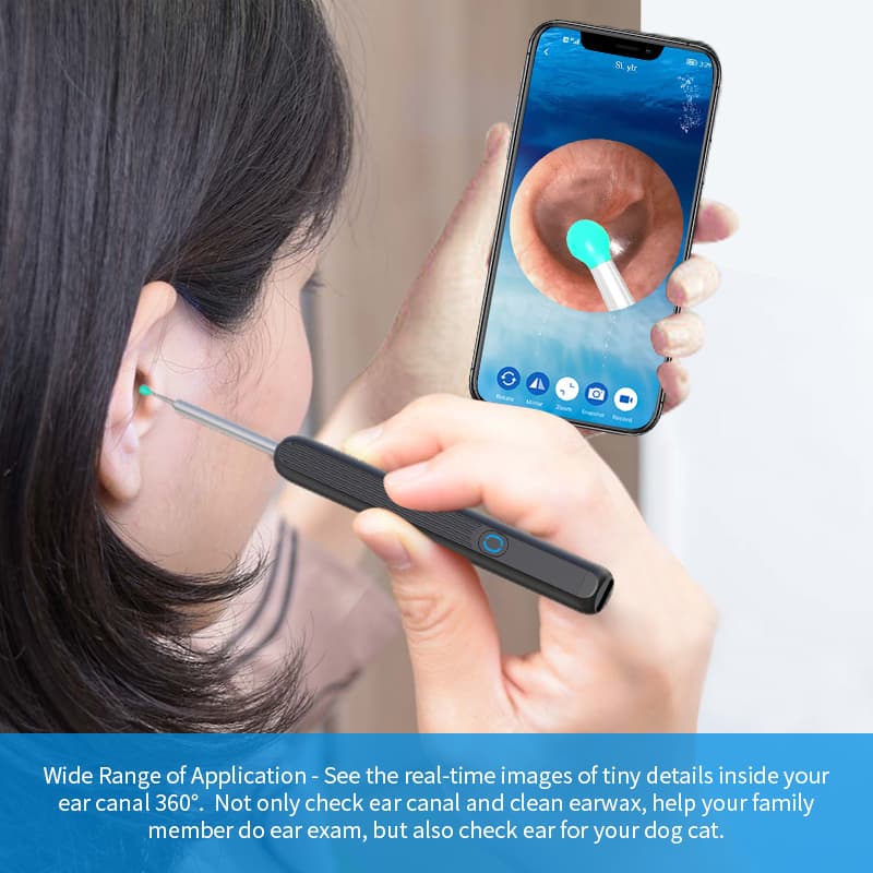 Kit de nettoyage des oreilles intelligents sans fil avec caméra et lumière LED NE3 - Électronique - صورة 2