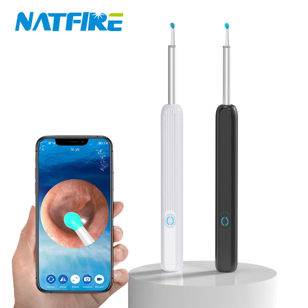 Kit de nettoyage des oreilles intelligents sans fil avec caméra et lumière LED NE3 - Électronique - صورة 3