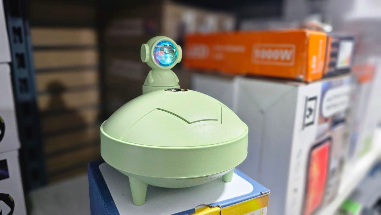 Lampe de coucher de soleil d'astronaute et humidificateur d'air sans fil, diffuseur à batterie Rechargeable1200mAh - Électronique - صورة حقيقية 6