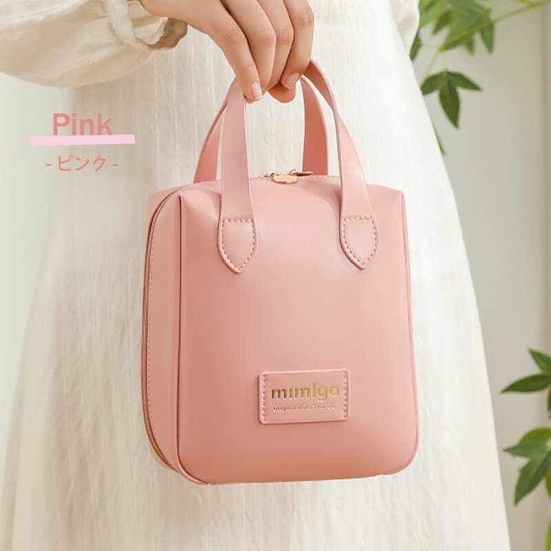 Pochette cosmétique ensimili cuir à double fermeture éclair - Soins et Beauté - صورة 4