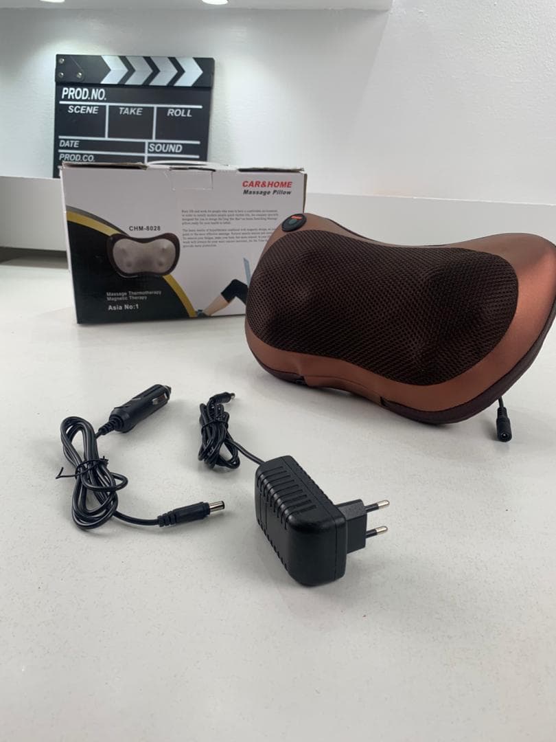 Oreiller Masseur chauffage IR, à partir du réseau 220 V et allume-cigare LuazON LMZ-046 - Électronique - صورة حقيقية 7