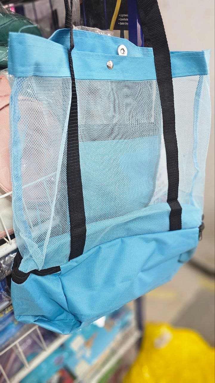 Sac de pique-nique en maille, compartiment Isotherme avec fermeture éclair - Sac à dos et Mode - صورة حقيقية 5