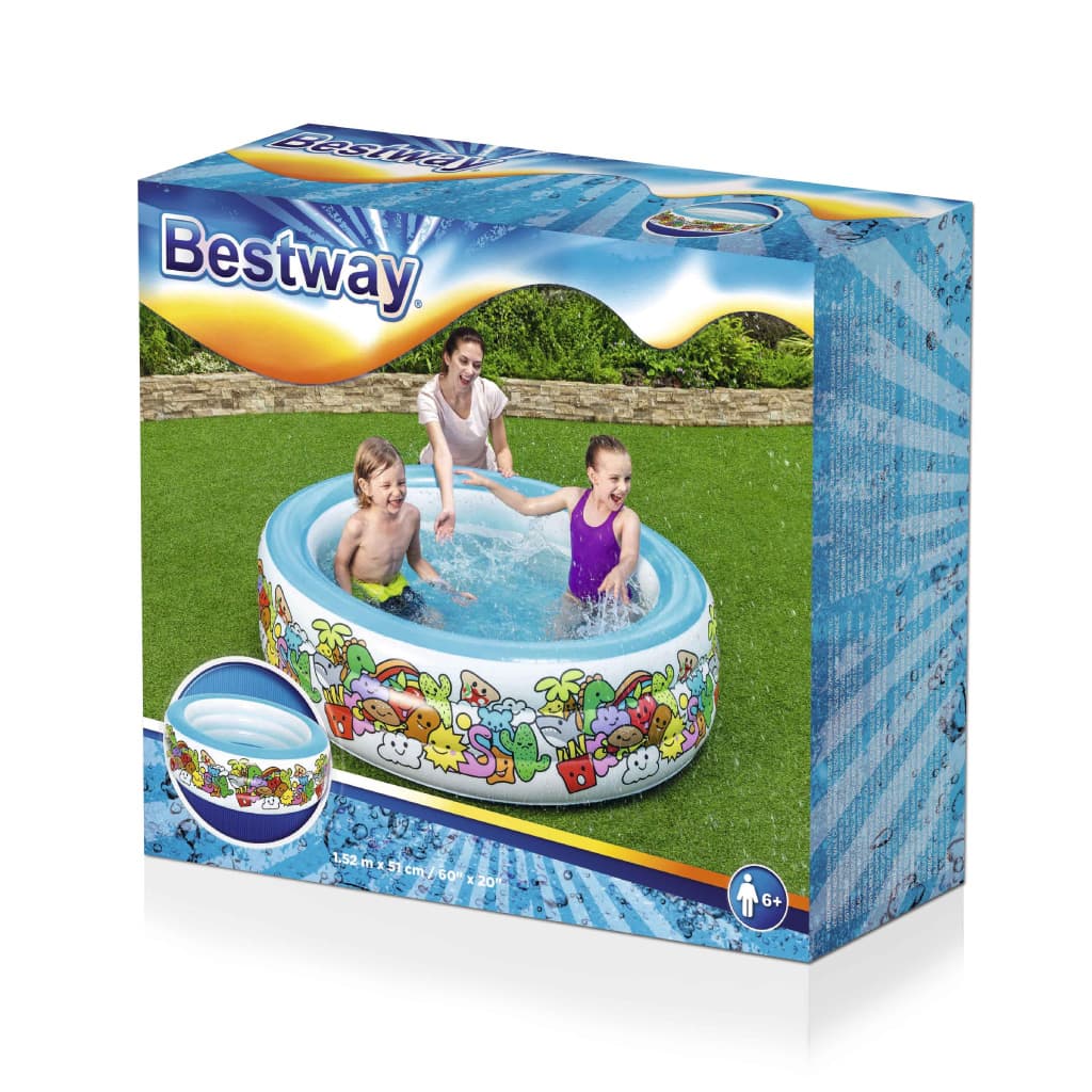 Piscine Gonflable Ronde 152 cm x 51 cm Bestway #51121 - Divers - صورة 3