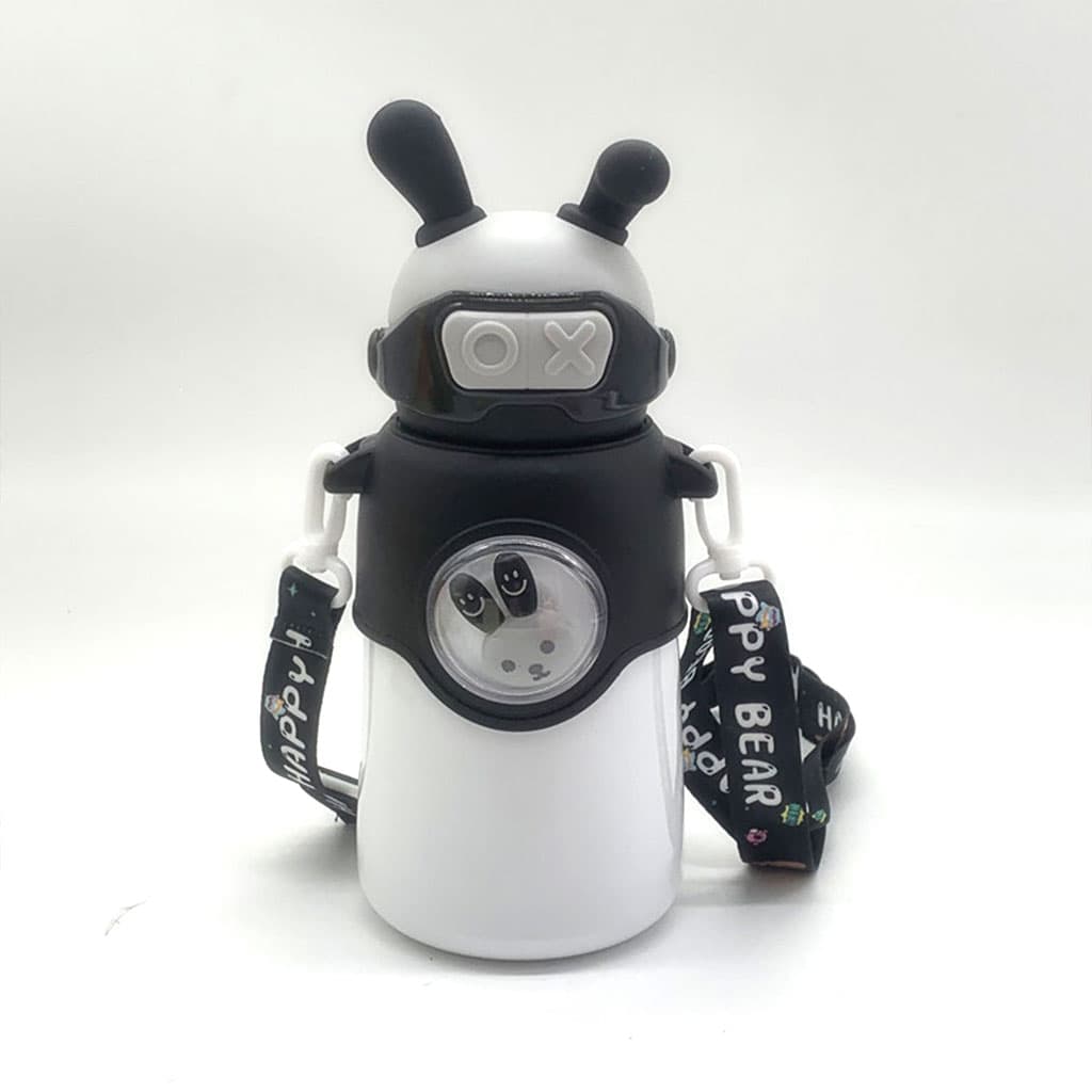 Bouteille Thermos en Acier Inoxydable 500 ml avec Paille, Motif Lapin pour Enfants - Divers - صورة 5