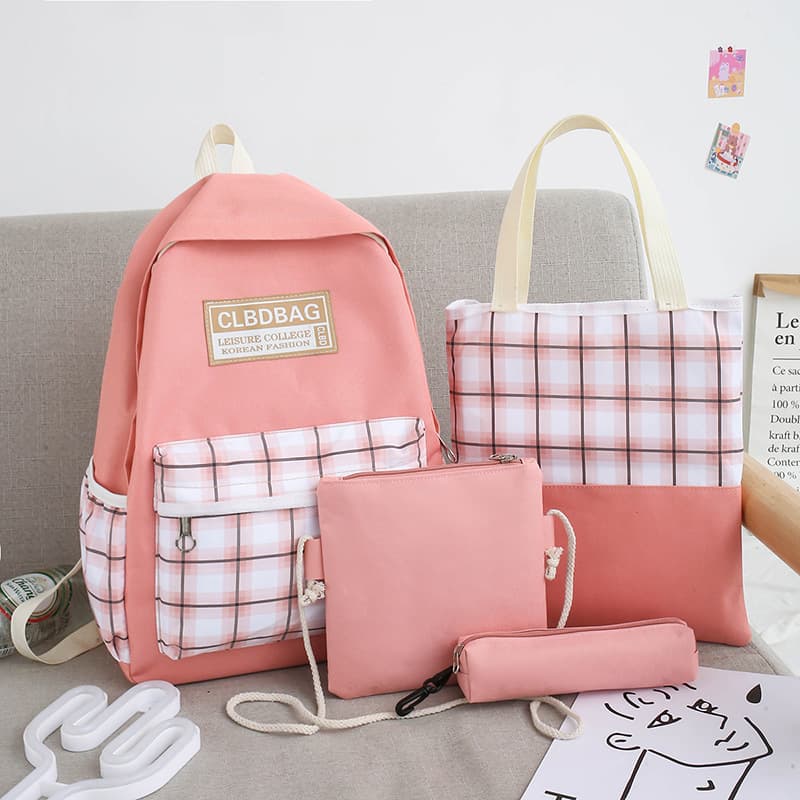 Ensemble scolaire CLBD Bag 4 en 1 sac à dos, sac, trousse , trousse à crayons - Rose - Sac à dos et Mode - صورة 2