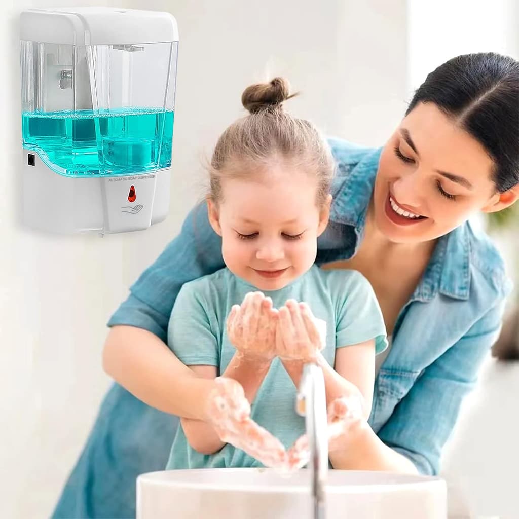 Distributeur automatique de Savon pour les mains sans contact 700ml - Maison - صورة 5