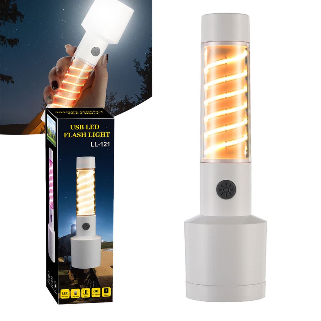 Lampe de poche à double source de lumière chargement USB - Électronique - صورة 1