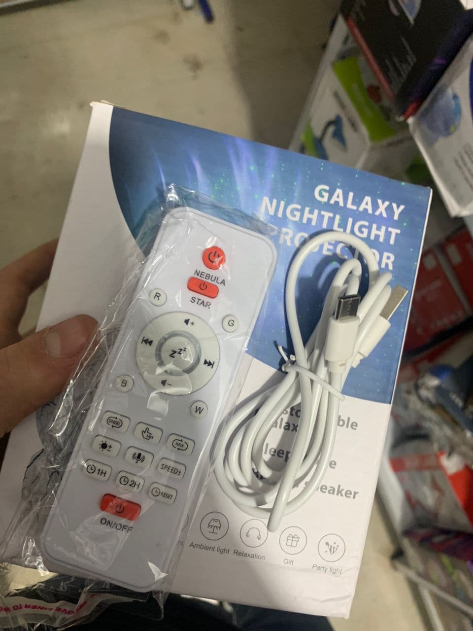 Projecteur galaxie, veilleuse en forme d'œuf de dinosaure - Électronique - صورة حقيقية 11