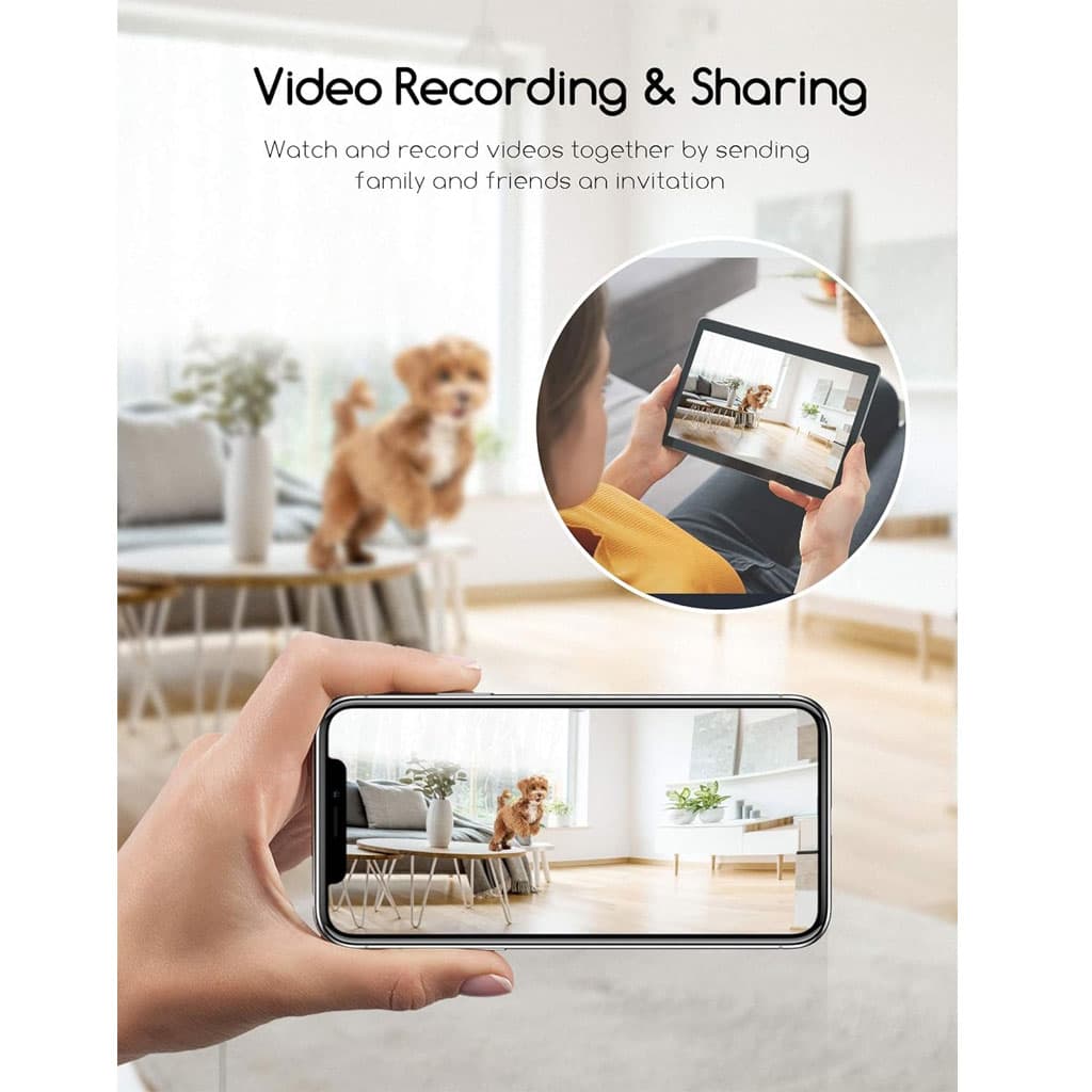 Faroro Caméra Full HD 1080P pour chien avec distributeur de friandises à distance - Électronique - صورة 3