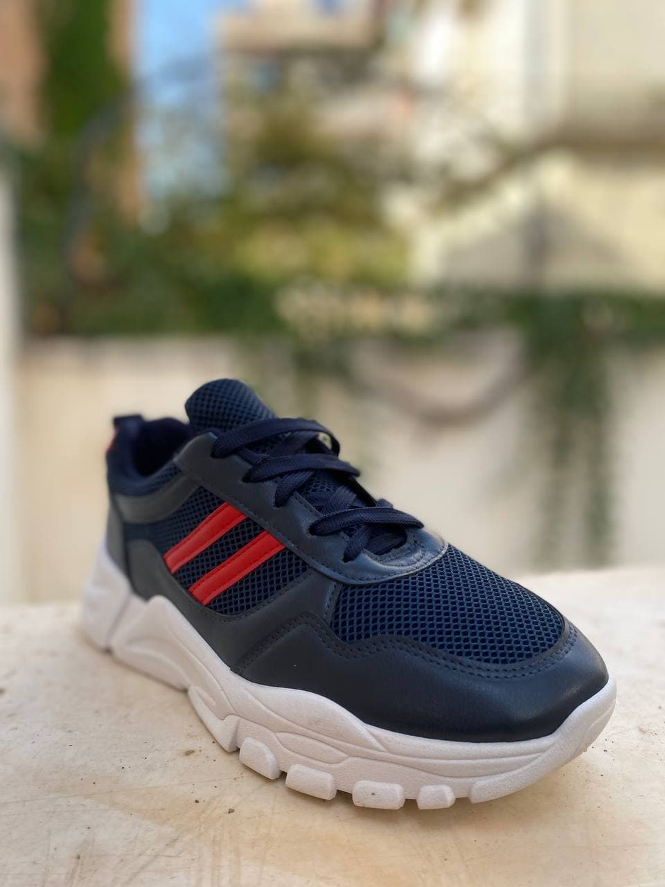 Chaussure streetwear casual confortable semelle absorbante au chocs - BLEU NUIT - Vêtements et chaussures - صورة حقيقية 6