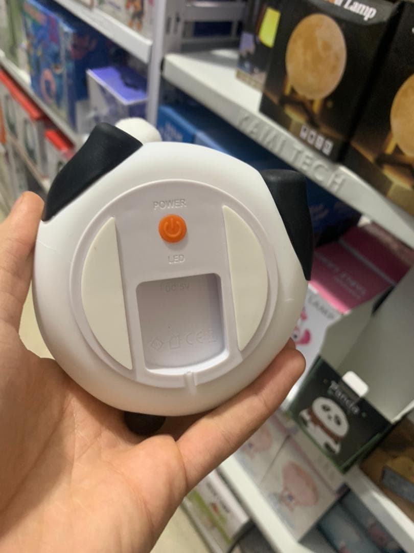 Veilleuse Forme de Panda Silicone Rechargeable Pour Bébé - Décoration - صورة حقيقية 11