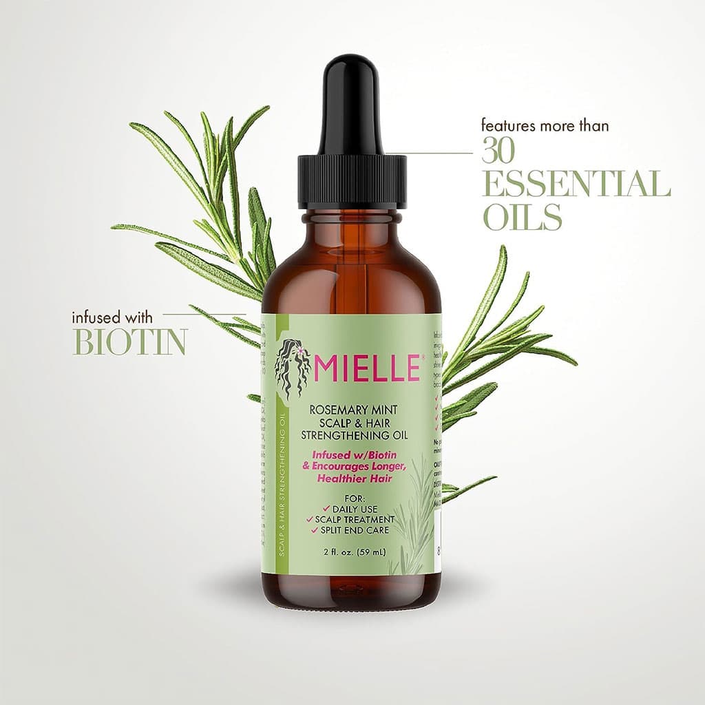 Mielle Huile fortifiante pour le cuir chevelu au romarin et à la menthe Original - Soins et Beauté - صورة 6