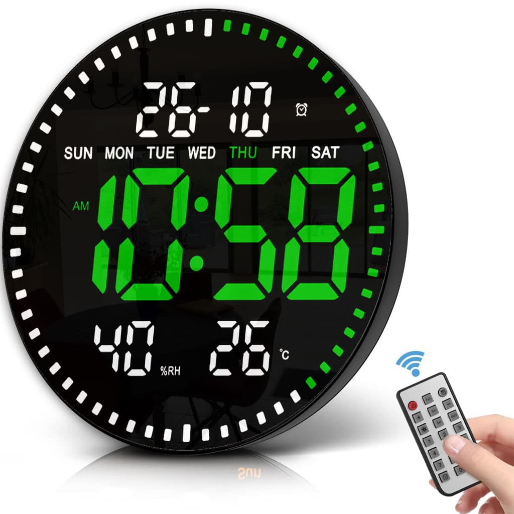 Horloge murale numérique LED avec Télécommande JH-2560 - Décoration - صورة 1