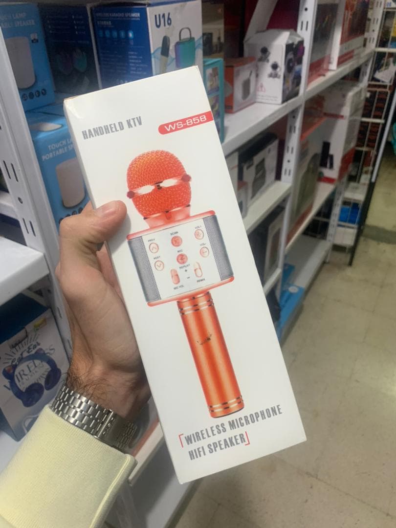 Micro Karaoké Bluetooth sans Fil 4 en 1 Compatible avec Android/IOS - Électronique - صورة حقيقية 2