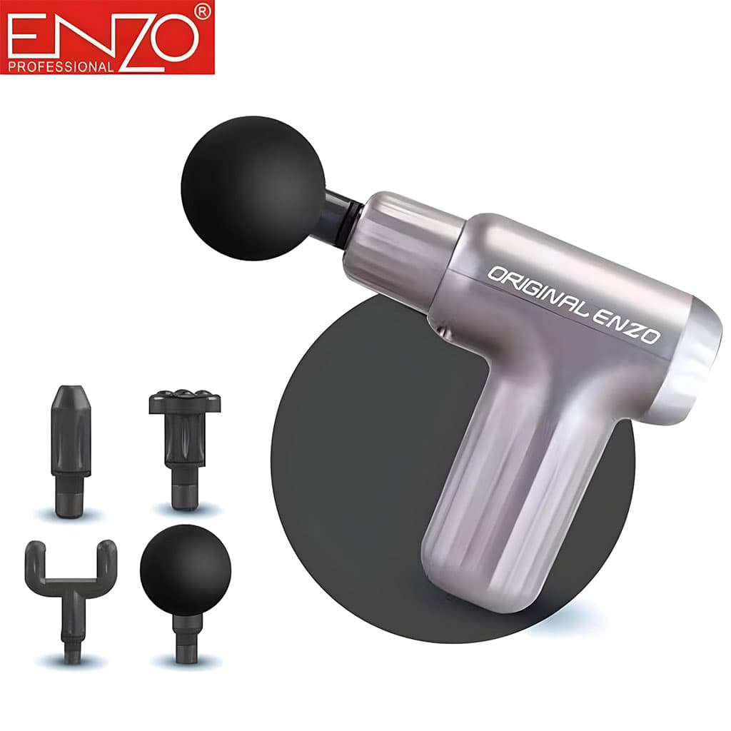 Pistolet de Massage ENZO EN-4802 avec 4 Têtes de Massage - Sport - صورة 1