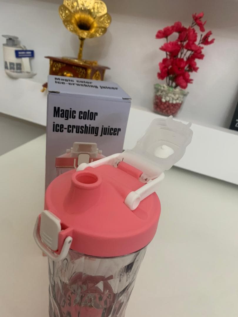 Mixeur Broyeur à Glace Rechargeable Portable 600ml - Cuisine - صورة حقيقية 7