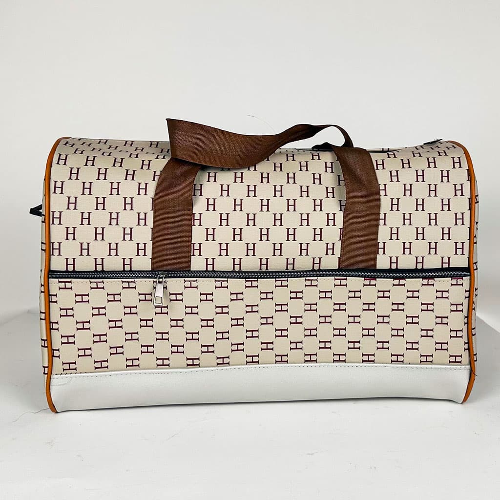 Pack 3Pcs Cabas Sac a Dos et Pochette en Tissue Imperméable Beige - Sac à dos et Mode - صورة 6