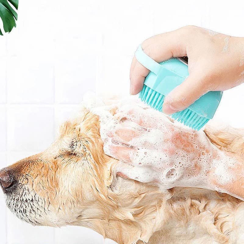 Brosse de Nettoyage et Distributeur De Shampoing en Silicone – فرشاة الحمام من السيليكون - Divers - صورة 3