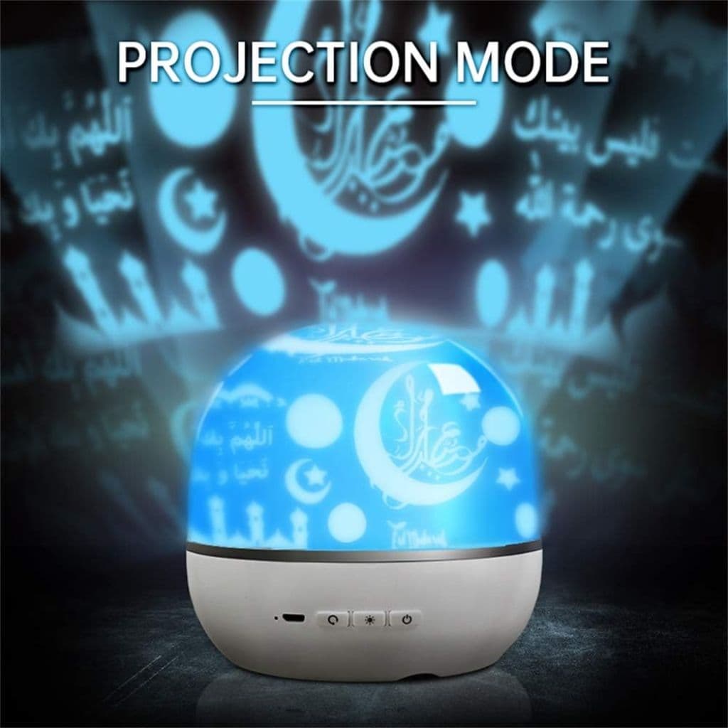 Lampe de Projection Rotative avec Haut-Parleur du Coran – مصباح إسقاط مع مكبر صوت للقرآن - Électronique - صورة 3