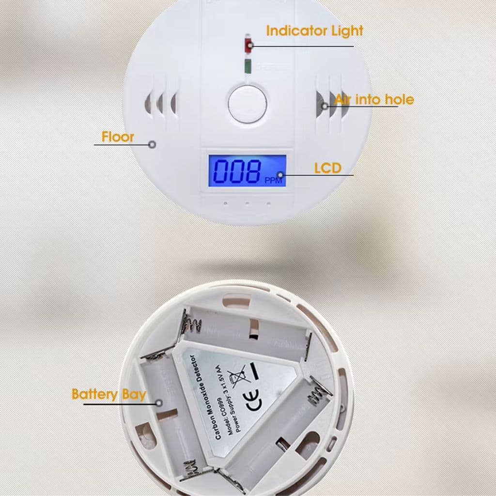 Alarme de monoxyde de carbone avec écran LCD - جهاز إنذار أول أكسيد الكربون - Électronique - صورة 5