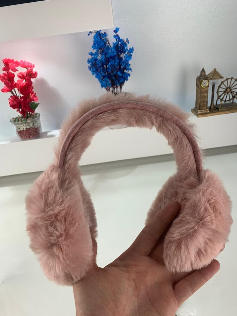 Cache-Oreilles et Casque Audio en Fausse Fourrure pour Femmes – سماعات رأس دافئة - Électronique - صورة حقيقية 11