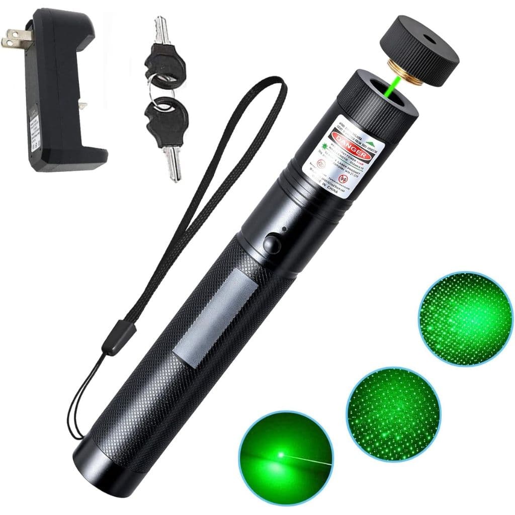 Pointeur Laser Puissant Multifonctions 2000 Mètres - مصباح ليزر قوي للمسافات الطويلة متعدد الوظائف - Électronique - صورة 1