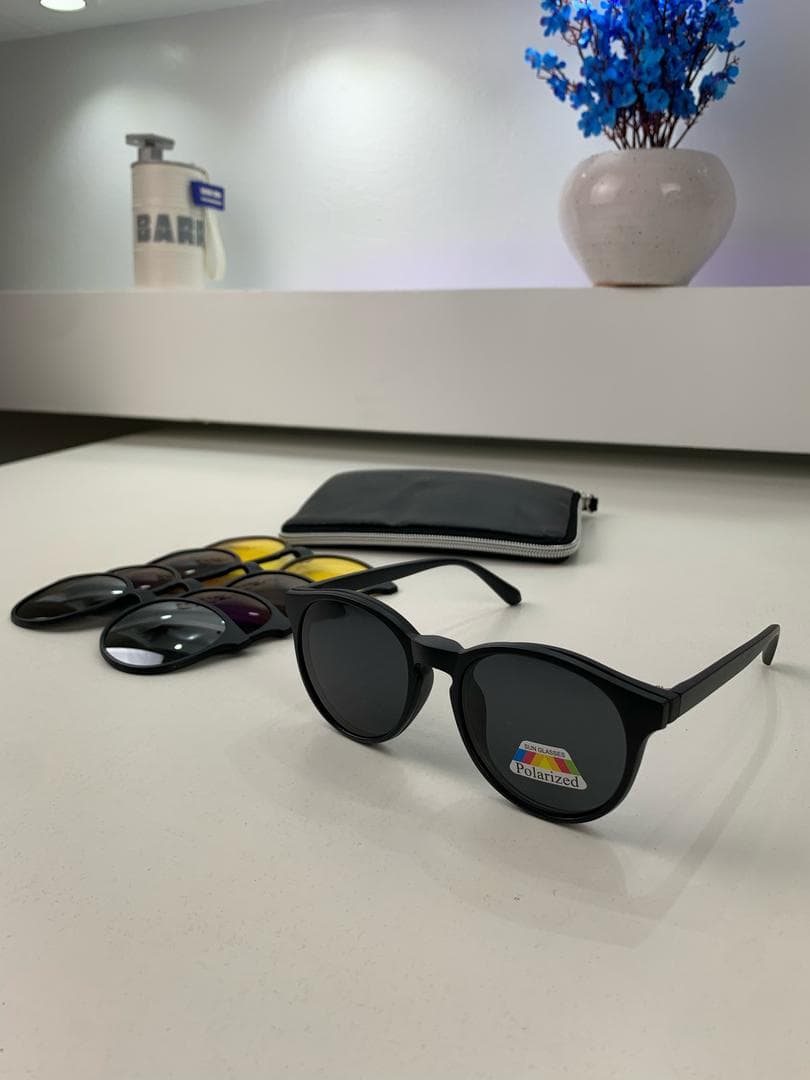 Lunette 6 En 1 2231A Optique / Soleil / Nuit - نظارات شمسية مغناطيسية - Accessoires - صورة حقيقية 11