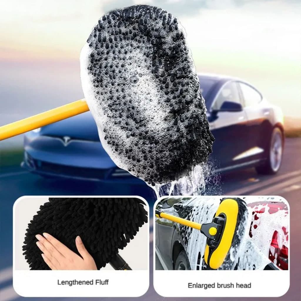 Brosse de lavage de voiture en Microfibre avec poignées extensibles – ممسحة سيارات - Accessoires Auto/Moto - صورة 3