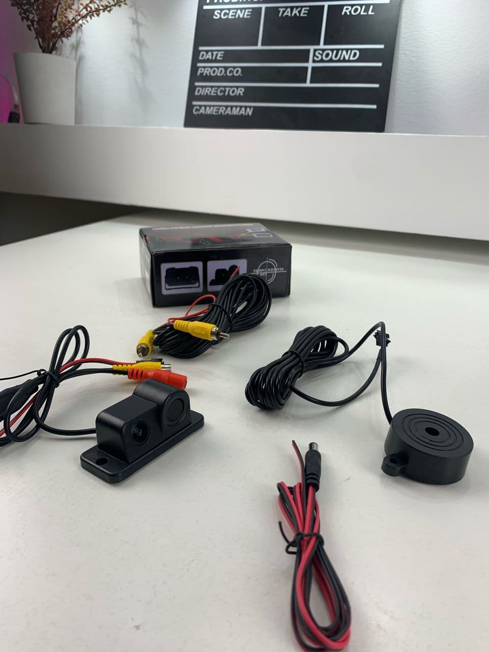 Kit de caméra de recule avec capteur de de stationnement – كاميرة خلفية مع رادار خلفي - Accessoires Auto/Moto - صورة حقيقية 5