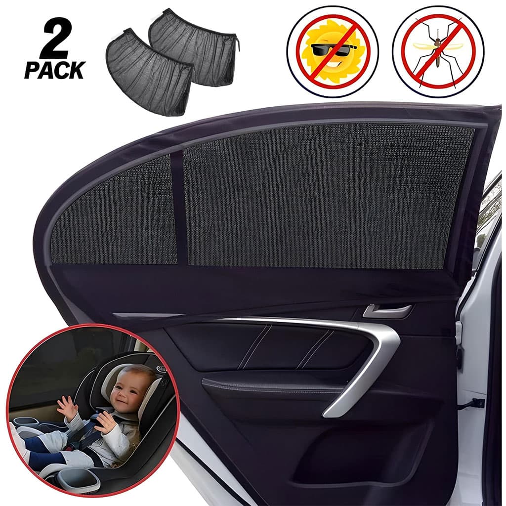 Rideaux Pare-soleil Latéral pour Voiture 2Pcs – ستر واقي للشمس - Accessoires Auto/Moto - صورة 1