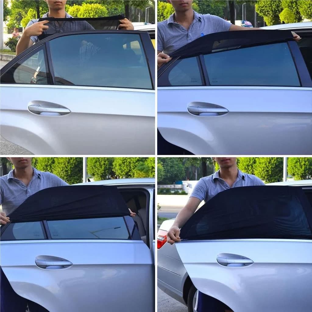 Rideaux Pare-soleil Latéral pour Voiture 2Pcs – ستر واقي للشمس - Accessoires Auto/Moto - صورة 3