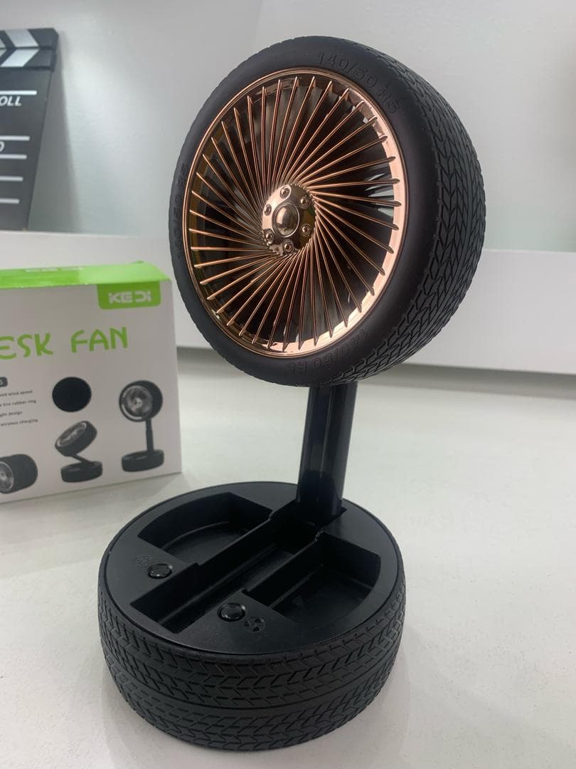 Ventilateur Pliable et Portable Forme Roue Silencieux avec 3 Vitesse – مروحة محمولة - Électronique - صورة حقيقية 9