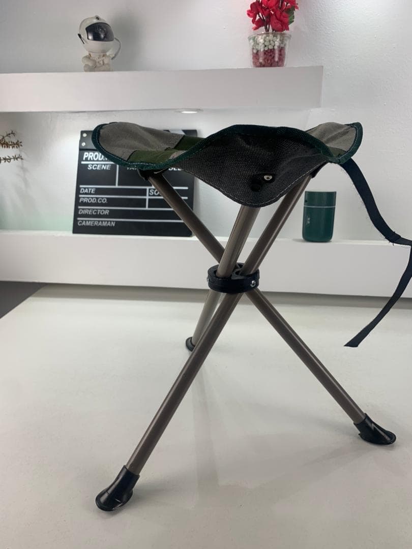 Tabouret Pliable Portable de Camping Facile à Transporté – كرسي محمول - Camping et Randonnée - صورة حقيقية 6