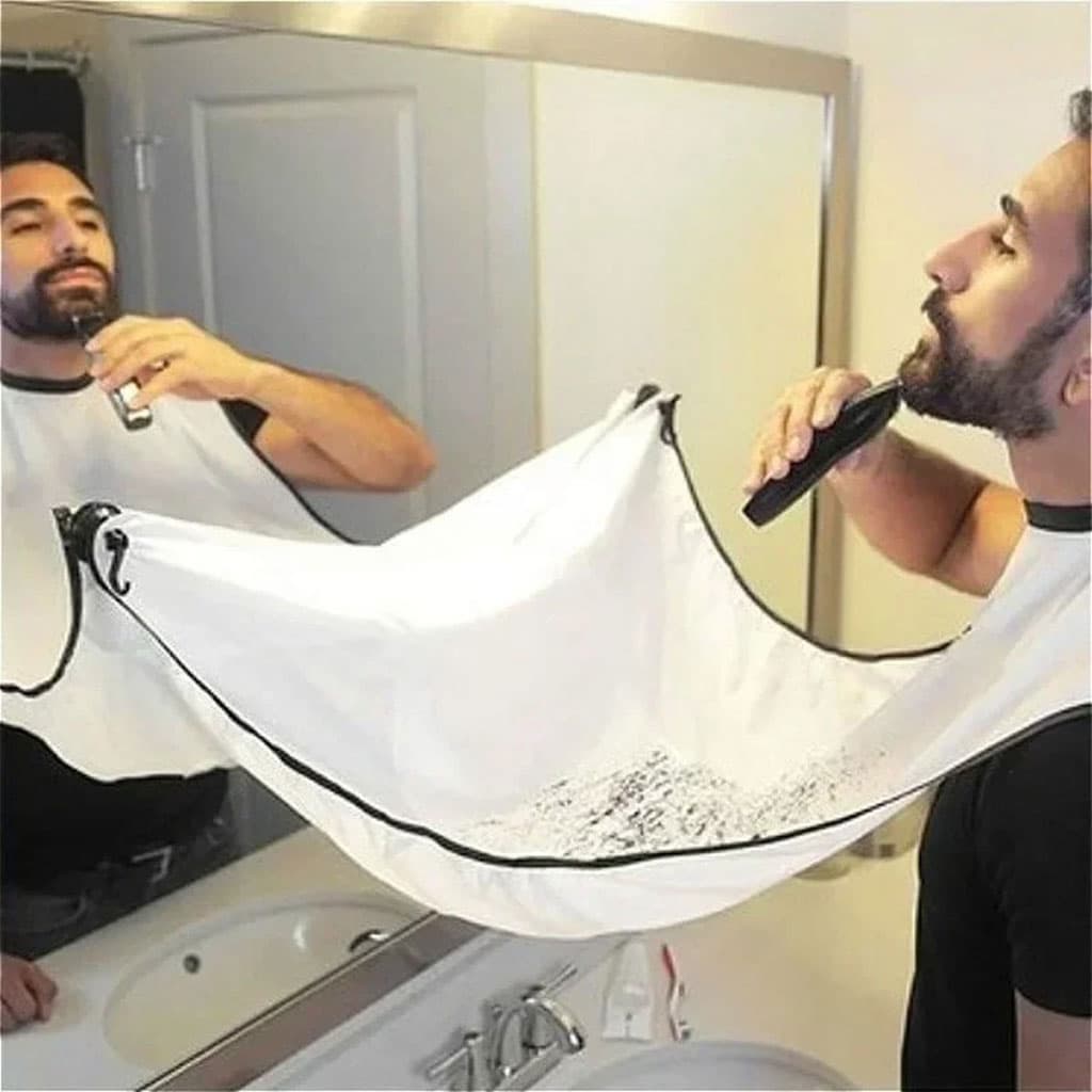 Bavoir à Barbe Pour Homme Tissue Imperméable – مأزر حلاقة يثبت على المرآة - Divers - صورة 4